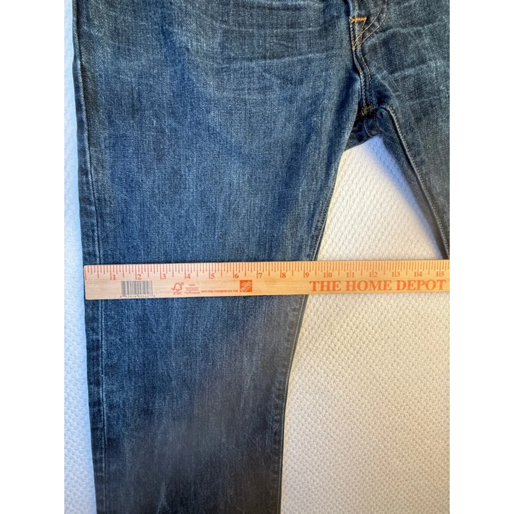 Men's Levi's 501 Dark Blue Straight Jeans Waist 36